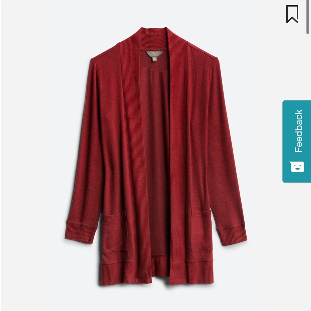 Burnt red/orange cardigan